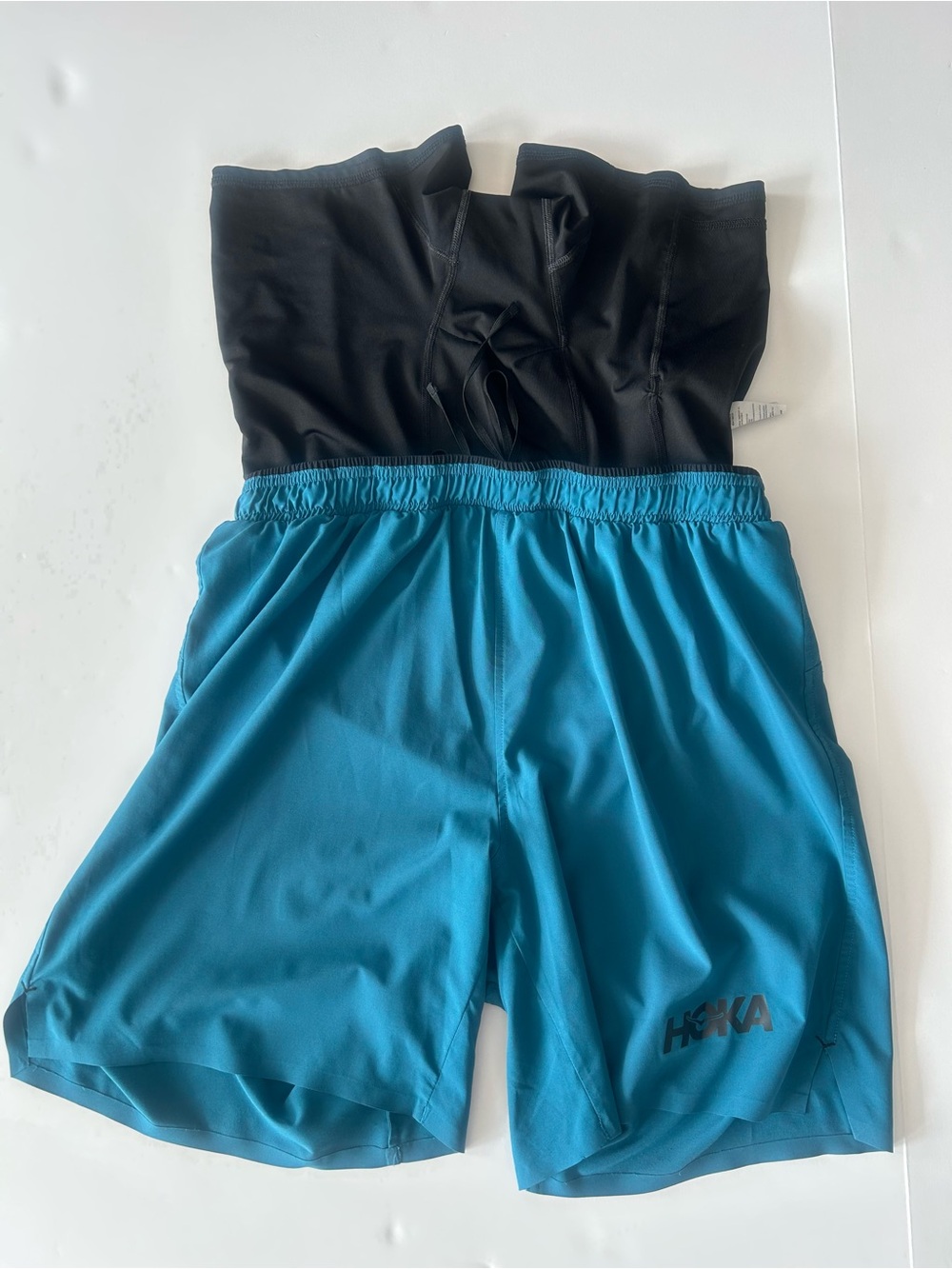 HOKA Men’s Glide 7” Running Shorts Blue Athletic Training - Picture 3 of 10